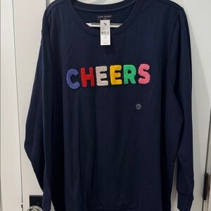 Lane Bryant Navy Pullover